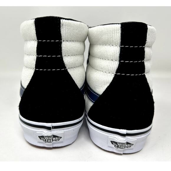 Vans Mens Sk8-Hi Mini Cord 'Black Navy White' VN000BW7NGV Size 9.5 Skateboarding - Picture 5 of 6
